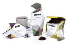O Gesto e a Embalagem on Behance #packaging #design #cubism #tea #multifaceted