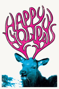Holiday Card 2011 #antlers #deer #card #print #woods #christmas #holiday #humor