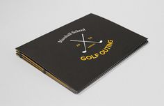 Marshall School - Cody Paulson #invite #golf #school #print #yellow #black