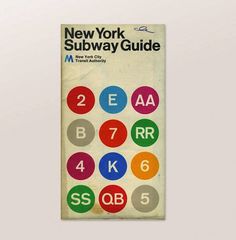 New York Subway Guide #guide #map #publication #subway #york #nyc #layout #new