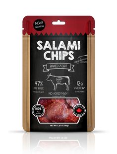 Salami chips packaging by Katerina Karagianni at Coroflot.com #packaging #meat