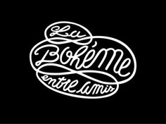 La Bohéme #logo #identity #branding #restaurant