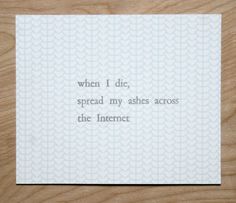 The best thing that has ever happened to me #internet #printmaking #letterpress #typography