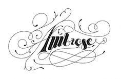 Ambrose Type Treatment | Flickr - Photo Sharing! #ambrose #joy #illustrative #design #typography #and #type #revolution #justlucky