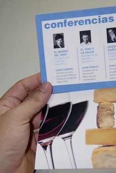 Brochure / Folleto: Queso y vino #design #folded #editorial