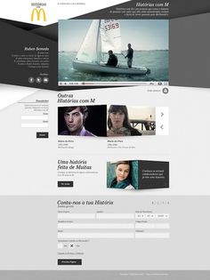 Histórias com M (2010) on the Behance Network #website #design