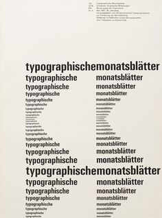 emil ruder 1960s swiss typography #typography #minimal #swiss #univers #print design #emil ruder #1960