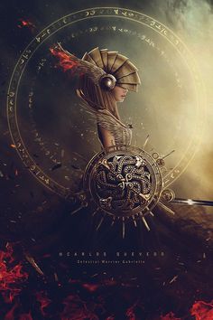 Celestial Warrior Gabrielle by Carlos Quevedo #inspiration #creatice #fantasy #digital #illustration #art
