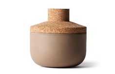 Stoneware + cork storage jars by Norm Architects #container #storage #stoneware #cork #design #jars #kitchen #minimalist