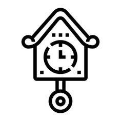 See more icon inspiration related to time and date, furniture and household, cuckoo clock, Tools and utensils, cuckoo, adornment, ornament, decoration, vintage and time on Flaticon.