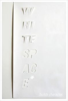 Jared Erickson | Because I Can #cut #white #out #type #paper