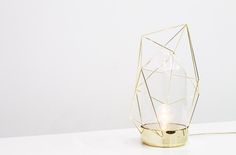 Reverie Lamp by Madrid-based designer Sergio Guijarro. @Kikekeller gallery, Madrid. #metal #sergio #geometry #design #glass #product #reverie #brass #art #gold #lighting #guijarro #light #beauty