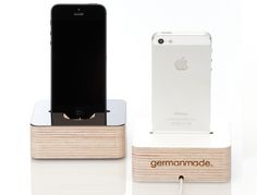 iPhone Dock by germanmade #phone #minimalism #wood #minimal #dock