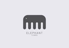 Elephant Combs | Logo Design Love #logo