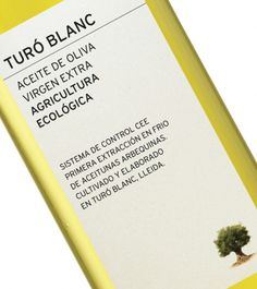 PATI NUÃ'EZ WORKSHOP, TURÃ" BLANC OLIVE OIL LABEL DESIGN on the Behance Network #branding #packaging #olive #labeling #oil