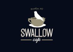 Swallow Cafe on the Behance Network #type #paint #hand #craft