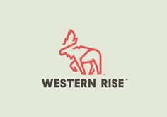 Young & Hungry - Western Rise #mark #logo #identity #moose