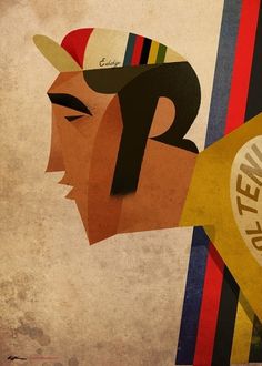 Eddy Merckx on the Behance Network #illustration #portrait #character