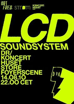 LCD Soundsystem - artFREQ. - Presents Radical High Culture #music #poster #typography