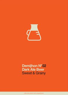 Demijhon No. 02 Beer, Ifat Zexer #beer #iconography #icon #chemistry #logo #experiment