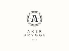 Aker Brygge — Logotype. Design by Sans Colour. #logo #branding