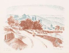 RÜHLE, CLARA (Stuttgart 1885-1947 Münsingen), color lithograph,
