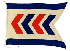 House flag, Strick Line Ltd - National Maritime Museum #flag #chevron