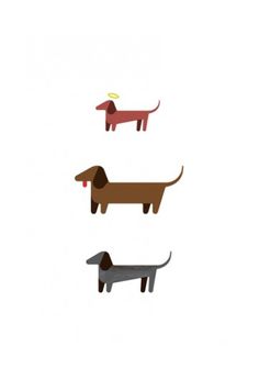 Dachshunds Icon Illustrations #illustration #icons
