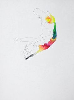 Daniel Gumbert #cat #colour #art #rainbow #drawing