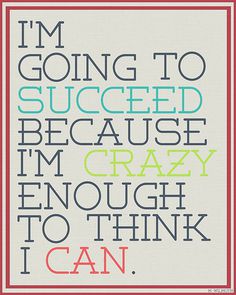Success #succeed #crazy #determined #typography