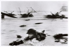 All sizes | American soldier landing on Omaha Beach, D-Day, Normandy, France, June 6, 1944, by Robert Capa (printed in 1992) | Flickr - Photo Sharing! #normandy #robert #capa #day