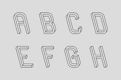A Brain-Breaking Typeface Where Every Letter Is An Optical Illusion | Co.Design: business + innovation + design #optical #illusion #design #fustro #martzi #hegedus #type #typography