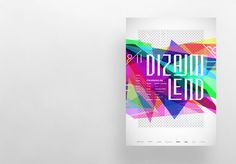 Designeyland / Dizajnilend on Behance #frame #croatia #fluorescent #portfolio #design #color #workshop #review #paint #triangle #behance #handmade #poster #acryl #type