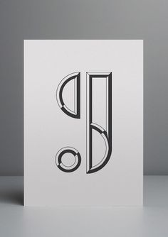 S&J Monogram - DCL #white #black #monogram #com #derrickclee