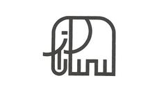 tumblr_ltlmv2ZNRO1r31vjko1_1280.jpg 619×358 pixels #line #marque #elephant #symbol #logo