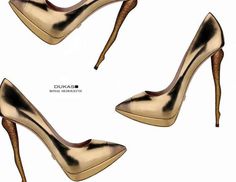 Dukas Royal Silhouette FW 2012 #shoes #woman #shoe #accessory #golden #gold #fashion