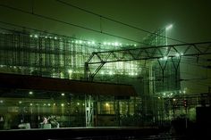 Bandra | Flickr - Photo Sharing! #train #fog #sodium #india #mumbai #night #railway #light