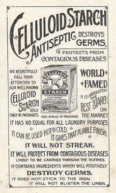 Antique Images: Free Antique Advertisement Clip Art: Victorian Advertisement for Celluloid Starch