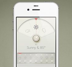 BRAUN inspired iPone Weather App Design #app