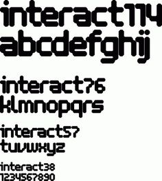 Interact Typefaces #font #interact #typeface