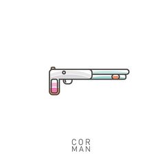 Miami Vice Shotgun #icon #miamivice #vector