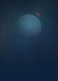 Something Far Away 1 #space #illustration #cosmos #poster #blue #planets #away #far