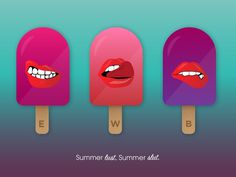 Summer Lust #cream #lust #illustration #summer #ice