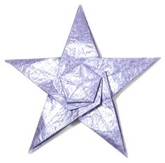How to make a CB five-pointed seashell origami star (http://www.origami-make.org/howto-origami-star.php)