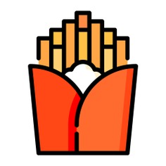 See more icon inspiration related to food and restaurant, french fries, junk food, potatoes, fries, fast food, restaurant and food on Flaticon.