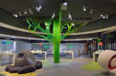 Plus showroom by A+D design, Warsaw » Retail Design Blog #tree