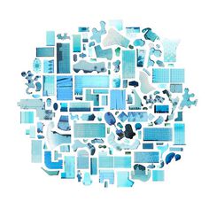 4 | Massive Mosaics Of Images Snatched From Google Satellite View | Co.Design: business + innovation + design #images #illustration #google #blue #parts