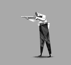 Gunman, Alex Grigg #illustration #gunman