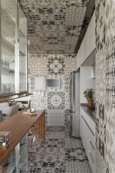 This Apartment Has a Kitchen Area Fully Clad with Porcelain Tiles