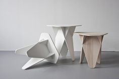 Wedge Table by Andreas Kowalewski #flat #side #minimal #pack #table